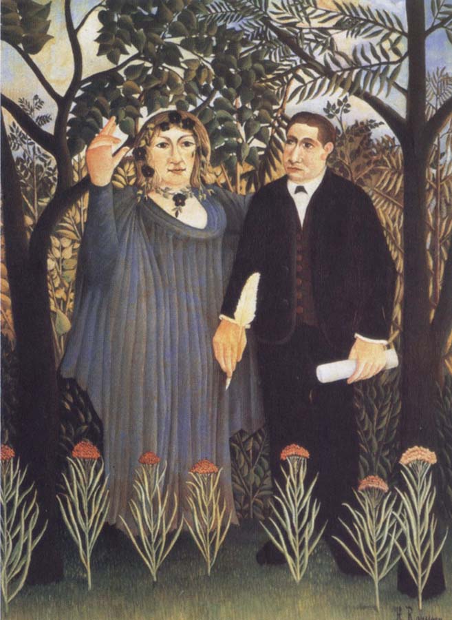 Henri Rousseau The Muse Inspiring the Poet